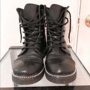 Studded Combat Boots